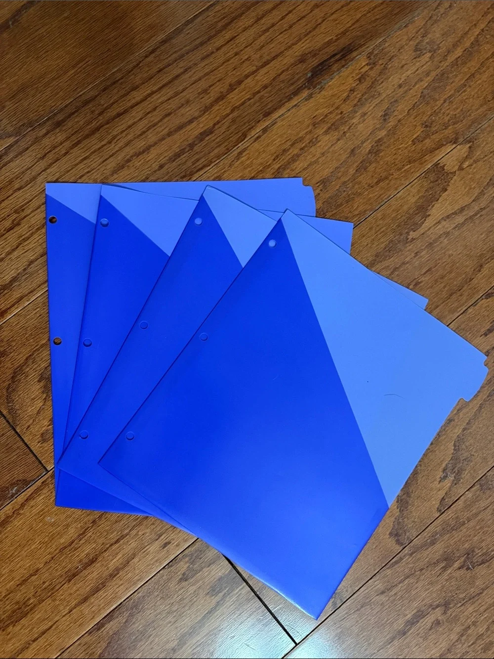 Plastic 5-Tab Dividers with Clear Front Pockets -41 colored dividers